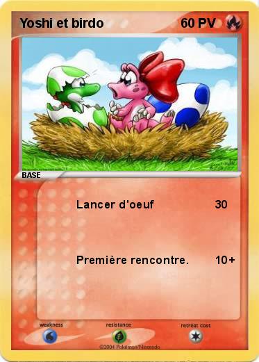 Pokemon Yoshi et birdo