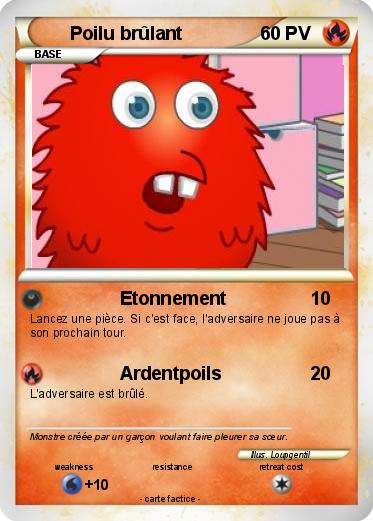 Pokemon Poilu brûlant