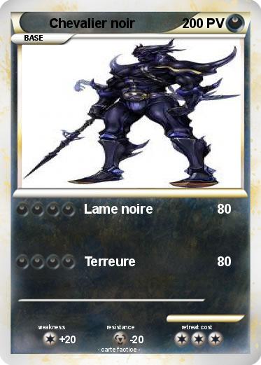 Pokemon Chevalier noir
