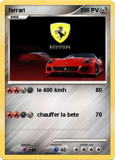Pokemon ferrari