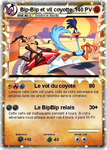 Pokemon Bip-Bip et vil coyotte