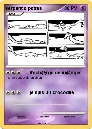 Pokemon serpent a pattes