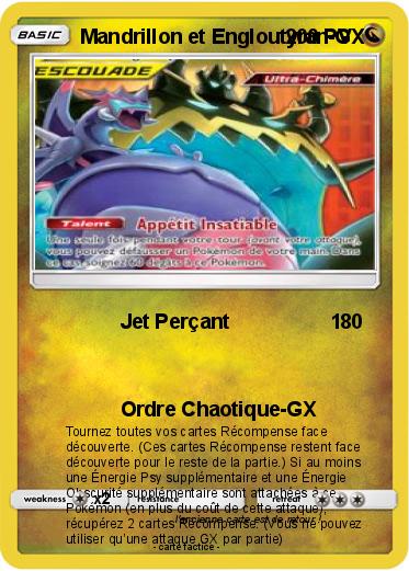 Pokemon Mandrillon et Engloutyran-GX