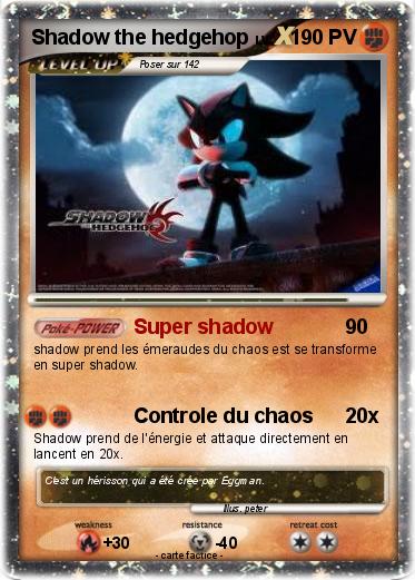 Pokemon Shadow the hedgehop