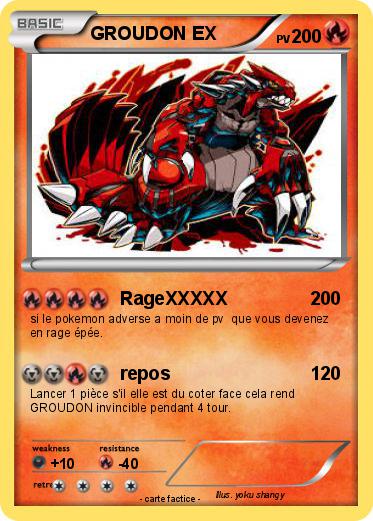 Pokemon GROUDON EX