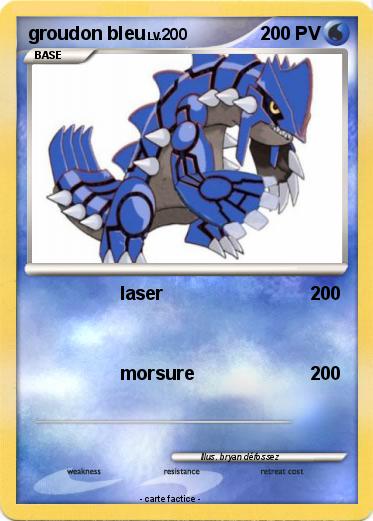 Pokemon groudon bleu