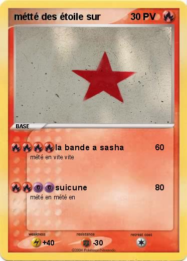 Pokemon métté des étoile sur