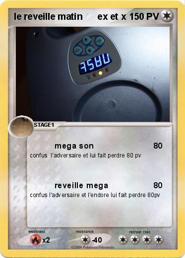 Pokemon le reveille matin      ex et x