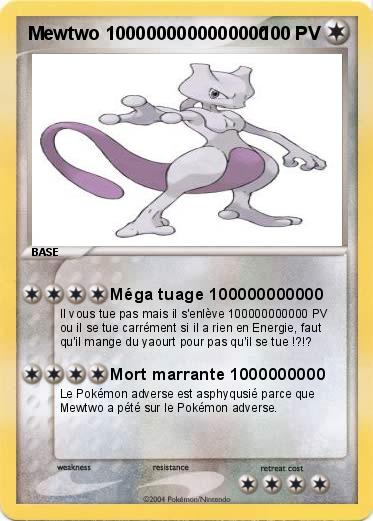 Pokemon Mewtwo 1000000000000000