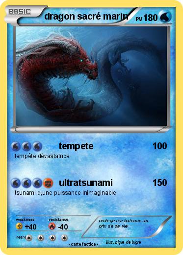 Pokemon dragon sacré marin
