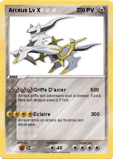 Pokemon Arceus Lv X                       2