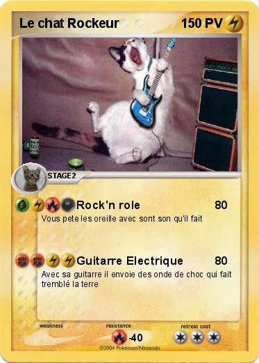 Pokemon Le chat Rockeur