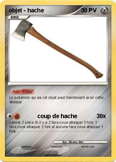 Pokemon objet - hache