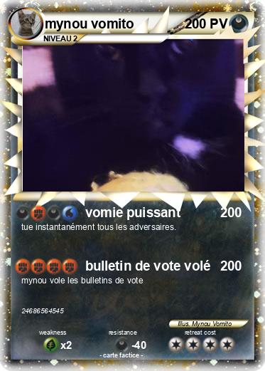 Pokemon mynou vomito