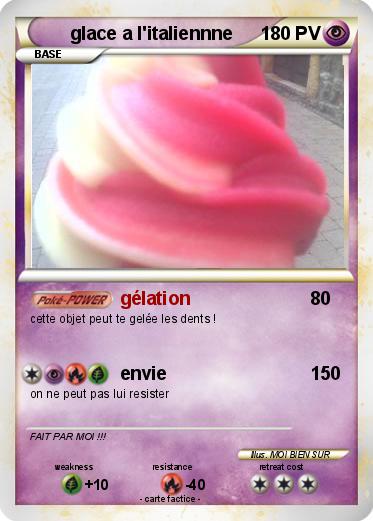 Pokemon glace a l'italiennne