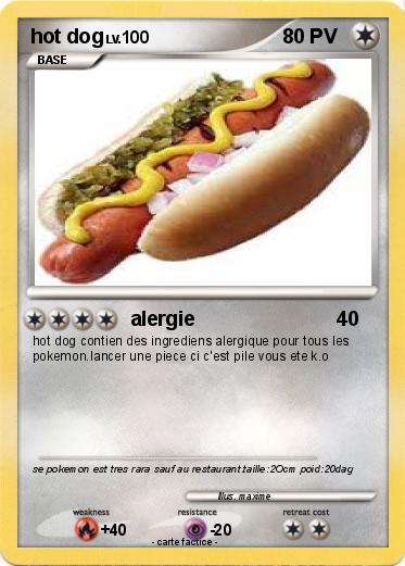 Pokemon hot dog