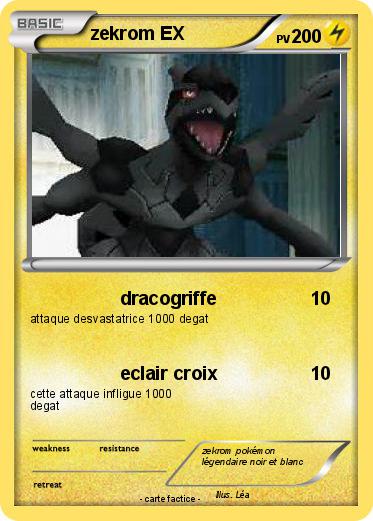 Pokemon zekrom EX