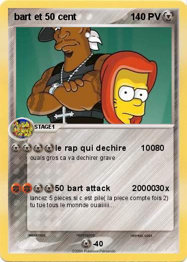Pokemon bart et 50 cent