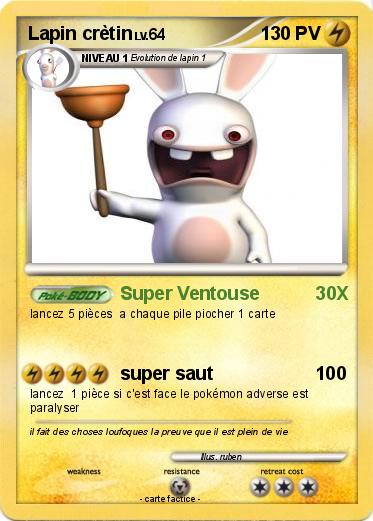 Pokemon Lapin crètin