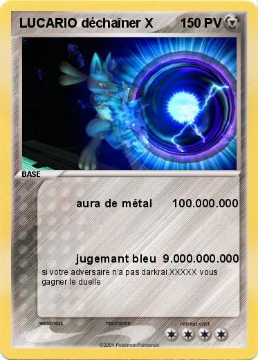 Pokemon LUCARIO déchaîner X