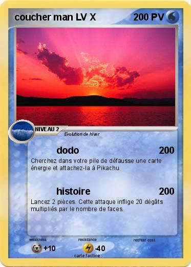 Pokemon coucher man LV X