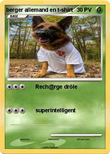 Pokemon berger allemand en t-shirt
