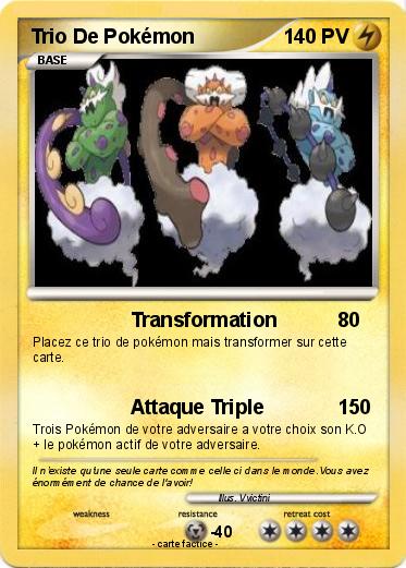 Pokemon Trio De Pokémon