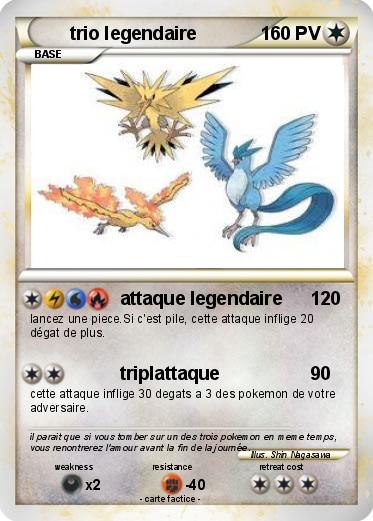 Pokemon trio legendaire