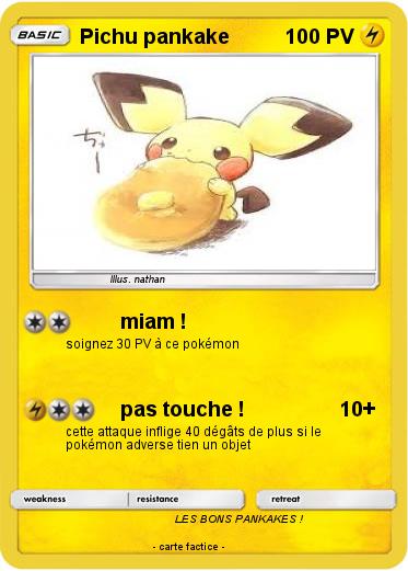 Pokemon Pichu pankake