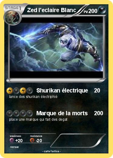 Pokemon Zed l'eclaire Blanc