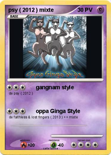 Pokemon psy ( 2012 ) mixte