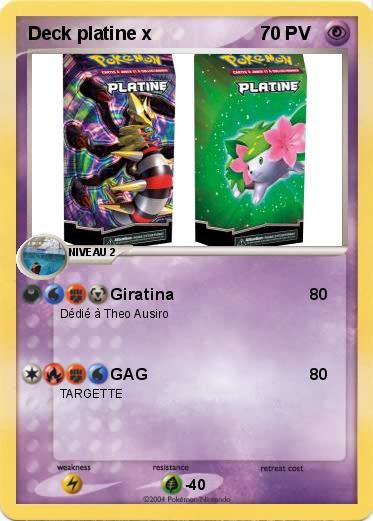 Pokemon Deck platine x