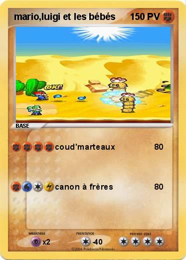 Pokemon mario,luigi et les bébés