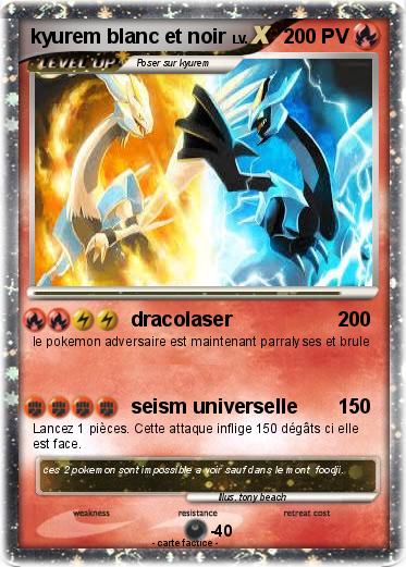 Pokemon kyurem blanc et noir