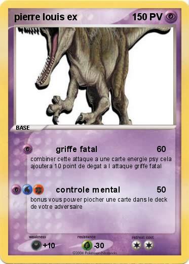 Pokemon pierre louis ex