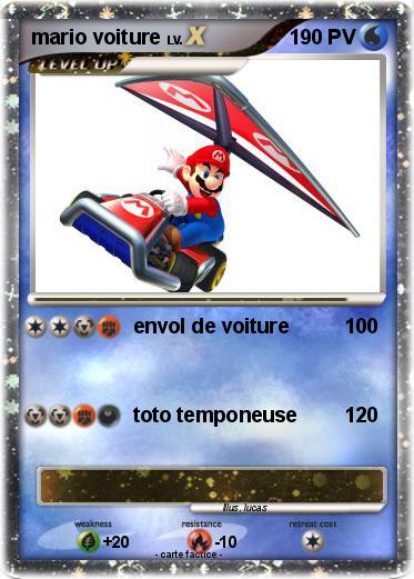 Pokemon mario voiture