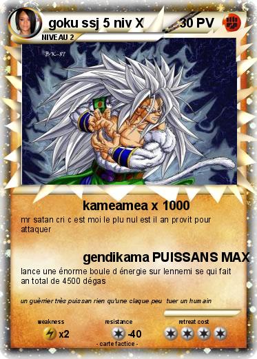 Pokemon goku ssj 5 niv X