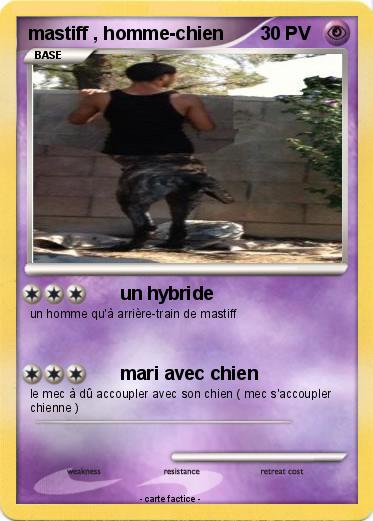 Pokemon mastiff , homme-chien