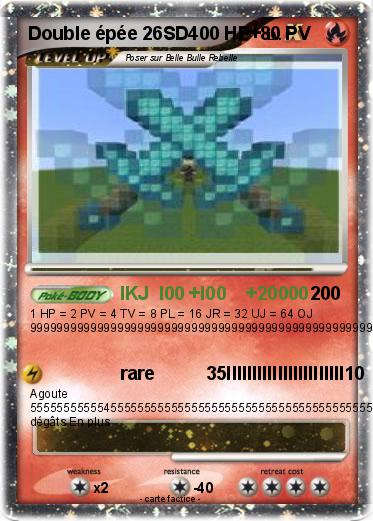 Pokemon Double épée 26SD400 HP+
