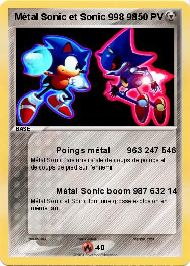 Pokemon Métal Sonic et Sonic 998 98