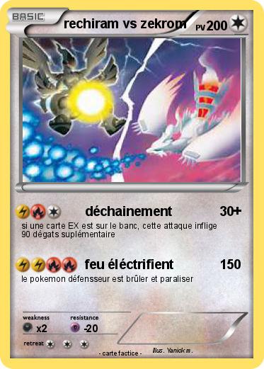 Pokemon rechiram vs zekrom