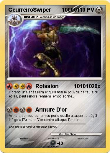 Pokemon GeurreiroSwiper       10000