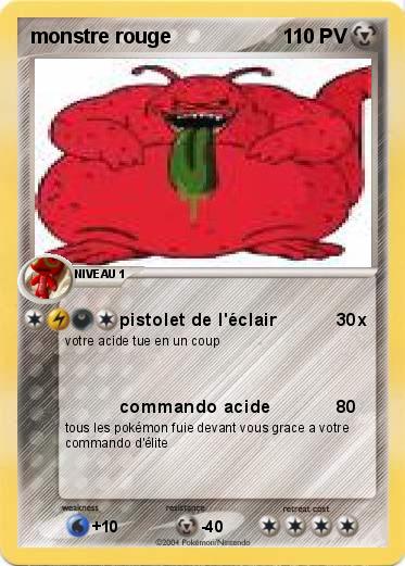 Pokemon monstre rouge