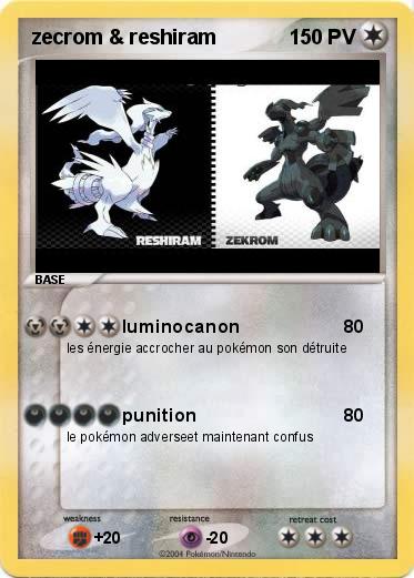 Pokemon zecrom & reshiram