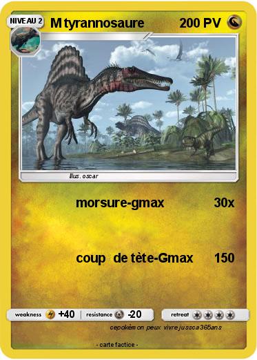 Pokemon M tyrannosaure