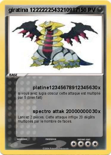 Pokemon giratina 1222222543210987