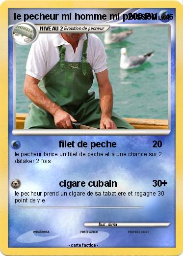 Pokemon le pecheur mi homme mi poisson
