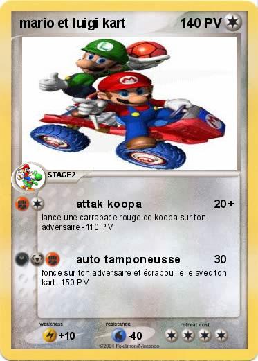 Pokemon mario et luigi kart