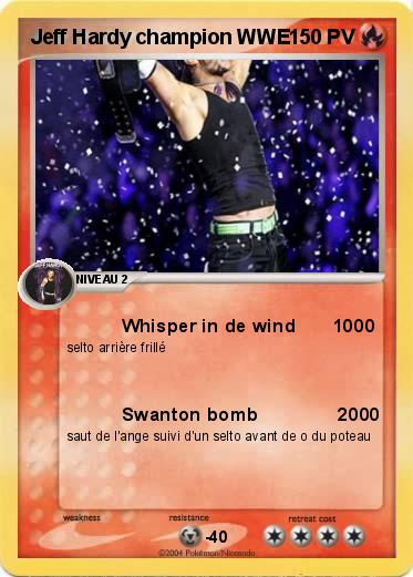 Pokemon Jeff Hardy champion WWE