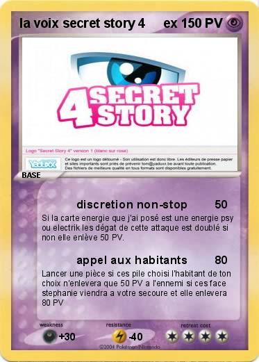 Pokemon la voix secret story 4     ex
